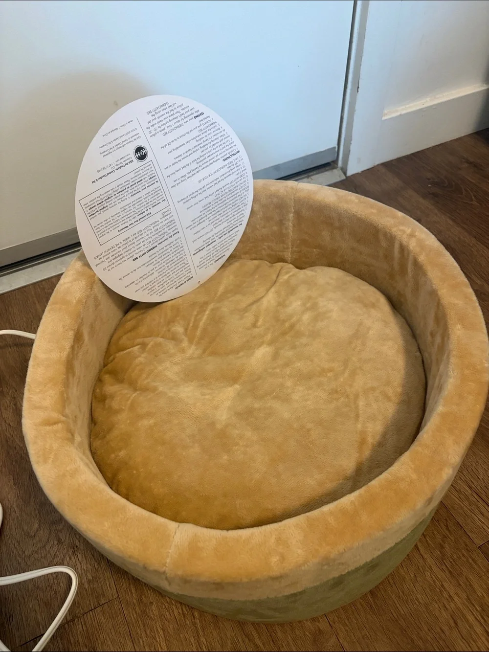 K&H Pet Products Thermo-Kitty Bed Indoor Heated Cat Bed, Sage, Small
